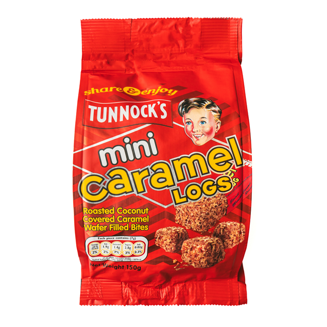 Tunnocks Mini Caramel Logs Pouch 150g