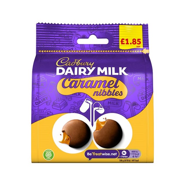 Cadburys Dairy Milk Caramel Nibbles 85g 10 Pack £1.85