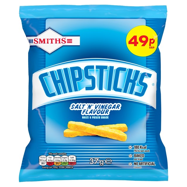 Walkers Smiths Chipsticks 37g 49p 30 Pack