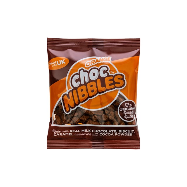 Nibbles Orange Choc 150g 12 Pack