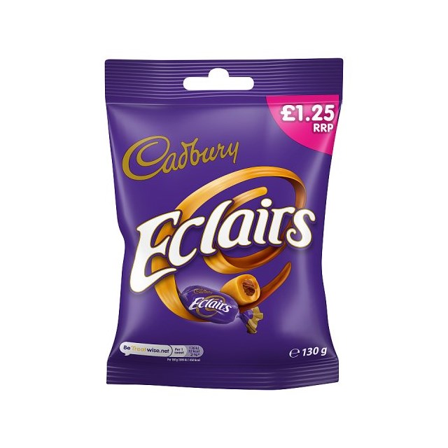 Cadburys Chocolate Eclairs £1.25 130g (12 Pack)