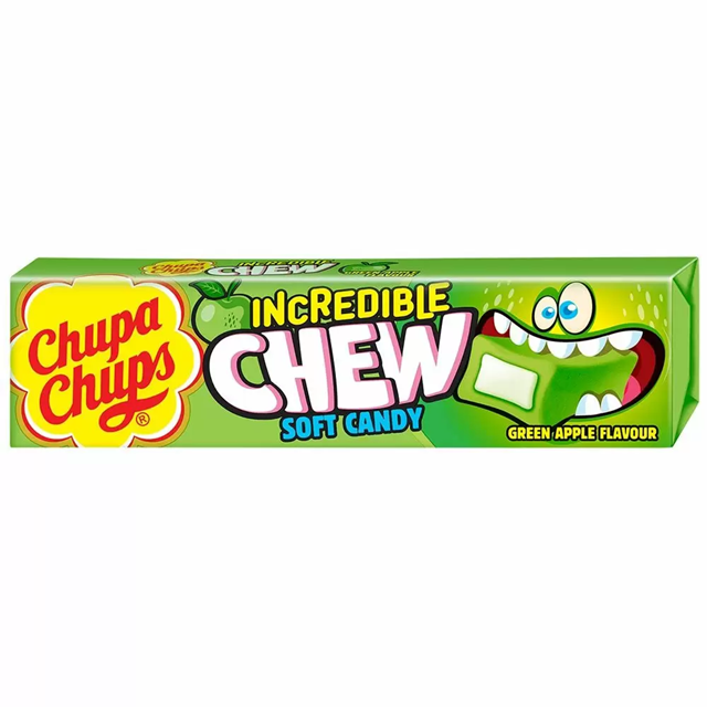 Chupa Chups Incredible Chews Green Apple 45g (20 Pack)
