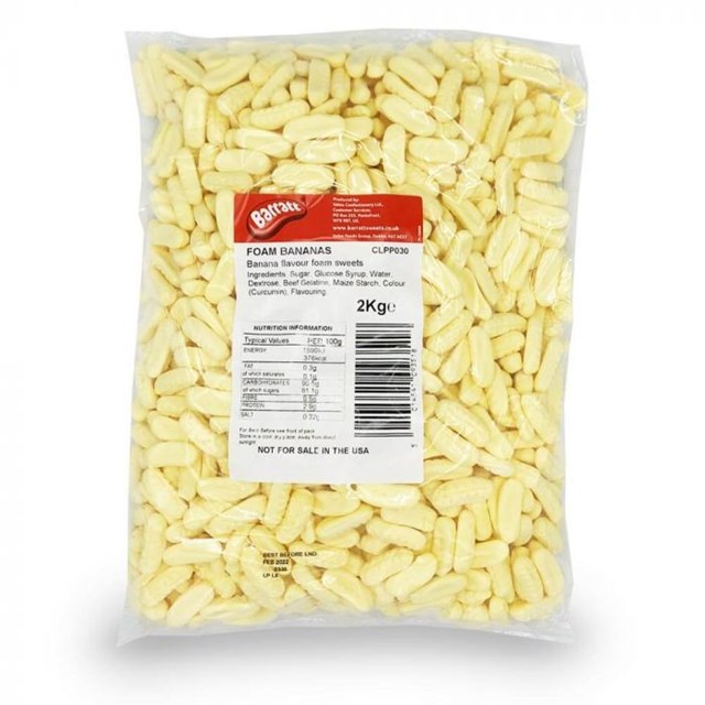 BARRATT MINI FOAM BANANAS 2kg