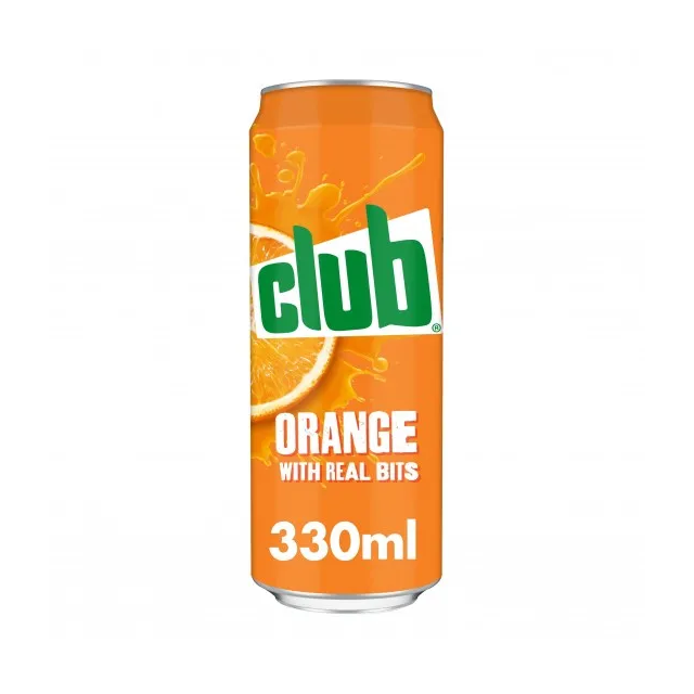 Club Orange Cans 330ml (24 Pack)
