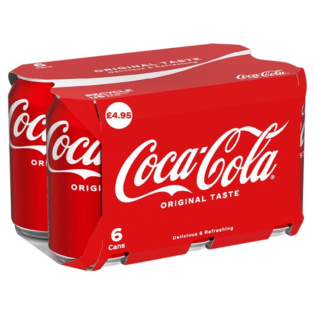 Coca Cola Cans 330ml 4 x 6 Pack £4.95