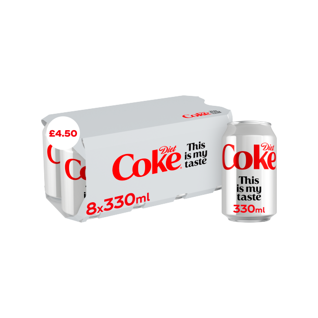 Diet Coke Cans 330ml 4 x 6 Pack £4.50