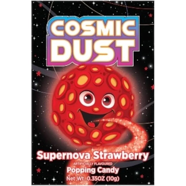 Cosmic Dust Popping Candy Supernova Strawberry 10g 32 Pack