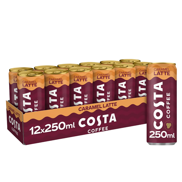 Costa Coffee Caramel Latte 250ml (12 Pack)