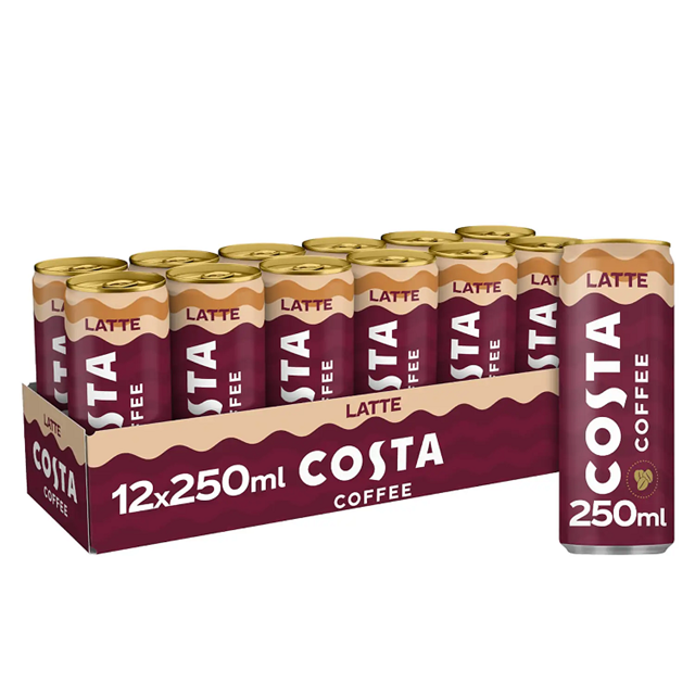 Costa Coffee Latte 250ml (12 Pack)