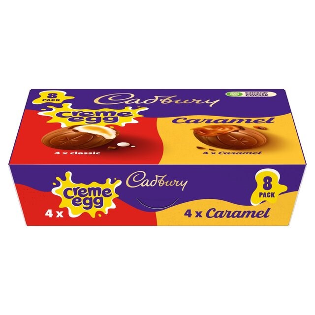 Cadburys Creme Egg & Caramel Egg 8 Pack