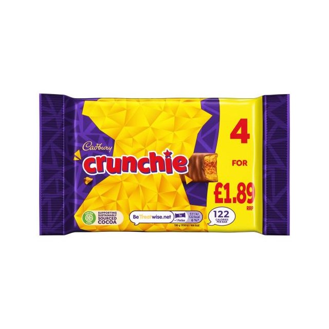 Cadburys Crunchie 104.4g £1.89 10 x 4 Pack