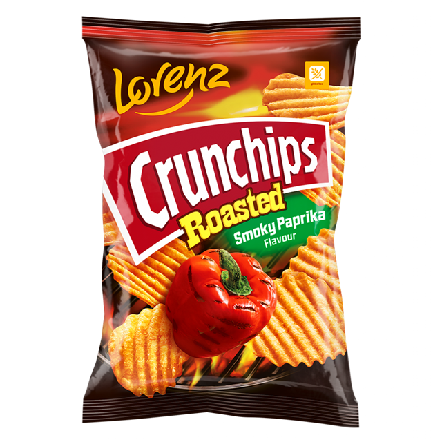 Lorenz Crunchips Roasted Smoky Paprika 120g (10 Pack)