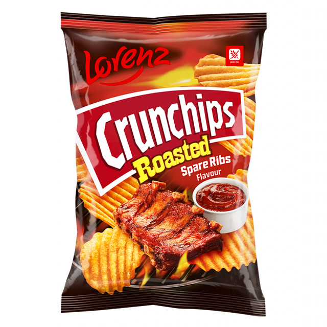 Lorenz Crunchips Roasted Spare Ribs 120g (10 Pack)