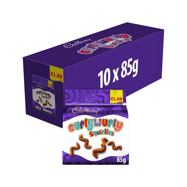 Cadburys Curly Wurly Squirlies £1.69 85g 10 Pack
