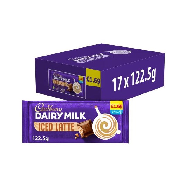 Cadburys Dairy Milk Iced Latte 122.5g 17 Pack £1.69