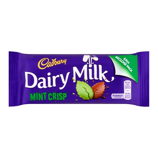 DAIRY MILK IRISH MINT CRISP 54g (48 PACK)