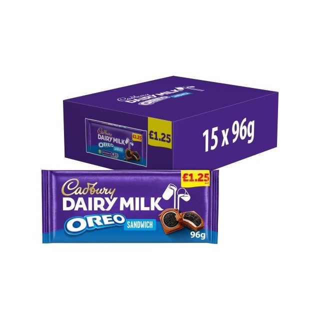 Cadburys Dairy Milk Oreo Sandwich £1.25 96g (15 Pack)