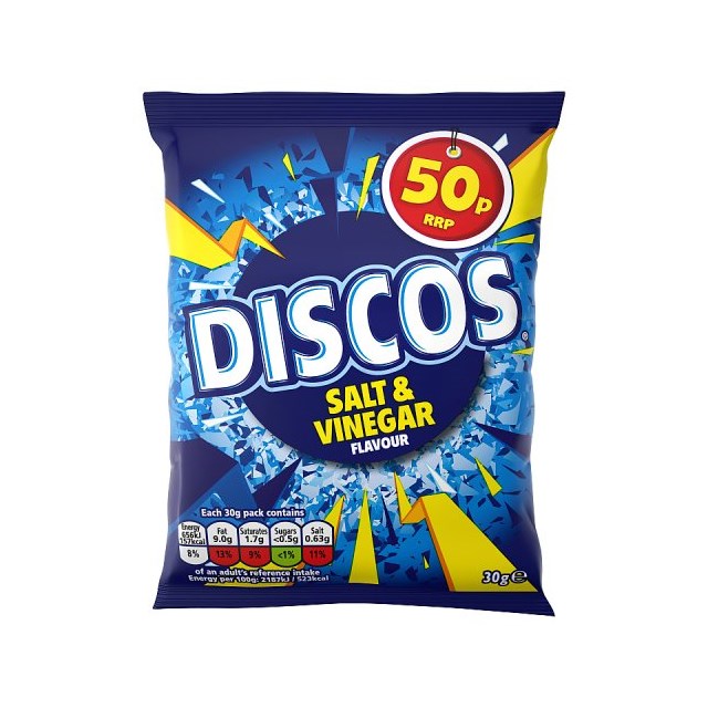 Discos Salt & Vinegar 30g 55p 30 Pack