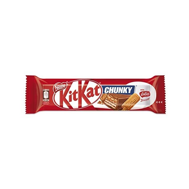 (DUBAI IMPORT) KIT KAT CHUNKY LOTUS BISCOFF 41.5g (24 PACK)