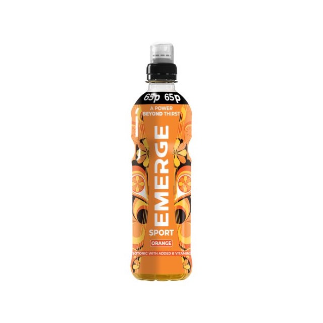 Emerge Sports Drink Orange 500ml 65p (12 Pack)