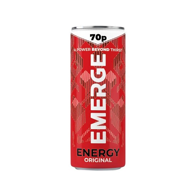 Emerge Energy Drink 250ml 70p (24 Pack)