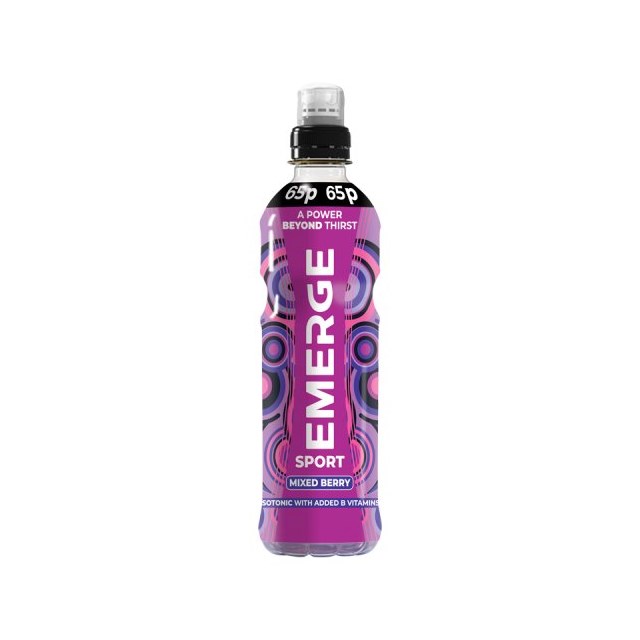 Emerge Sports Drinks Mixed Berry 500ml 65p (12 Pack)