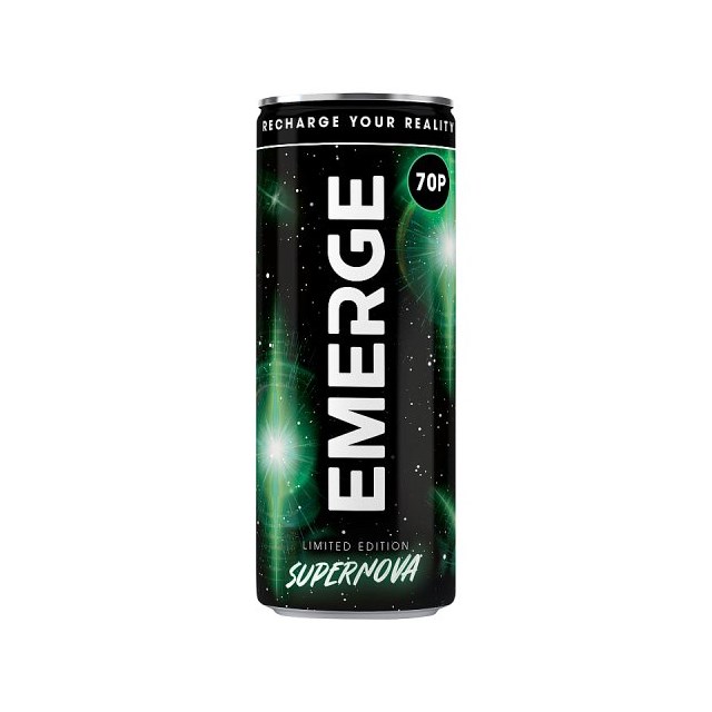 Emerge Energy Drink Supernova 250ml 70p (24 Pack)