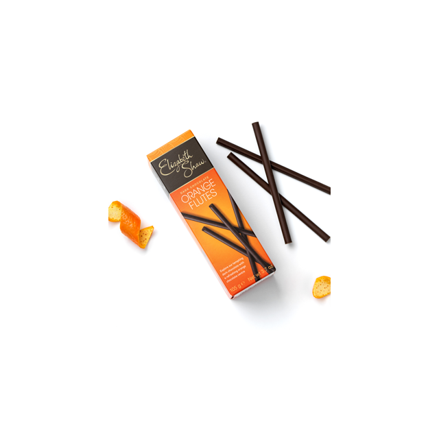 ELIZABETH SHAW FLUTES DARK CHOCOLATE ORANGE 105g