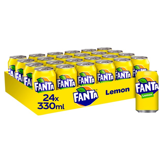 Fanta Lemon Cans GB 330ml (24 Pack)