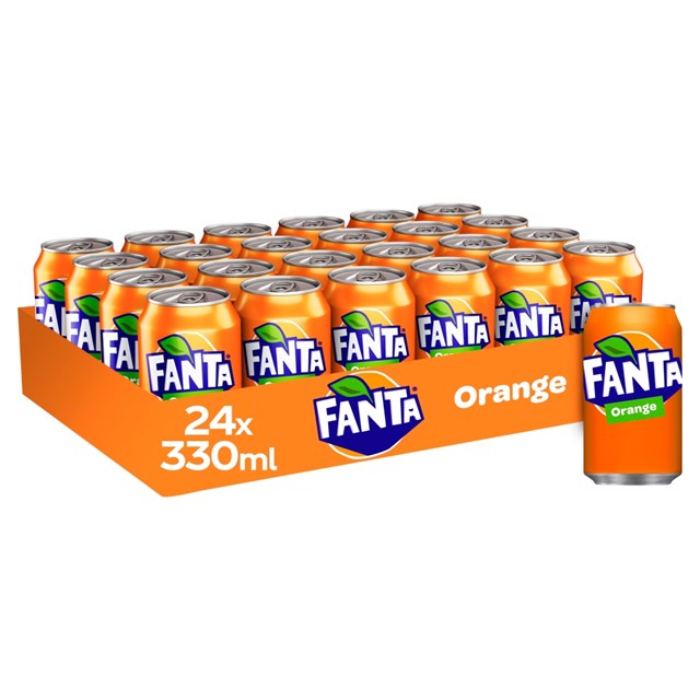 Fanta Orange Cans 330ml (24 Pack)