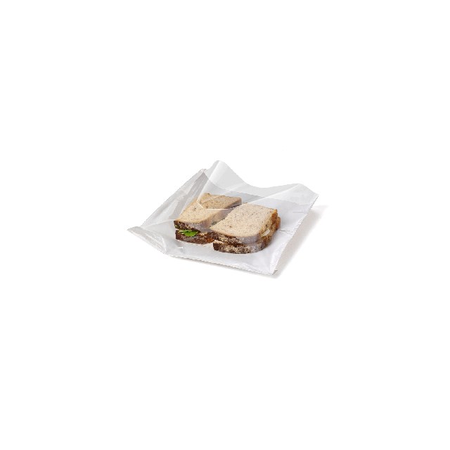 WHITE FILM FRONT BAGS 7" x 7"