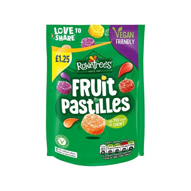 Rowntrees Fruit Pastilles 114g £1 (10 Pack)