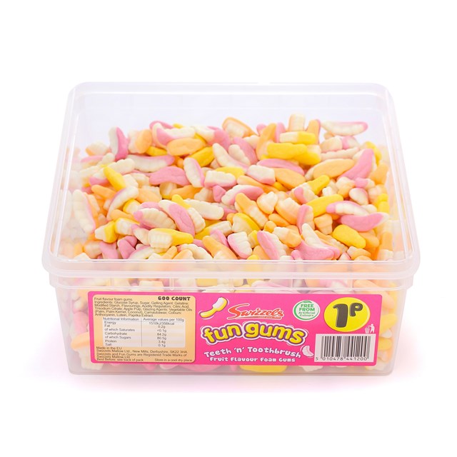 SWIZZELS TUBS 1P TEETH & TOOTHBRUSH