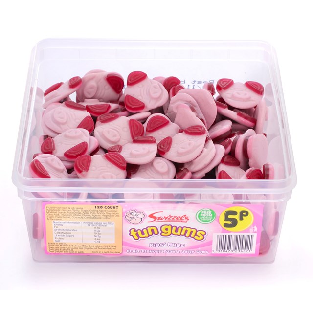 SWIZZELS TUBS 5P PIGS MUGS