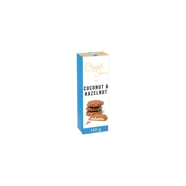 ELIZABETH SHAW COCONUT & HAZELNUT BISCUITS 140g