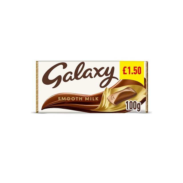 Galaxy Creamy Smooth Milk Chocolate 100g £1.50 24 Pack