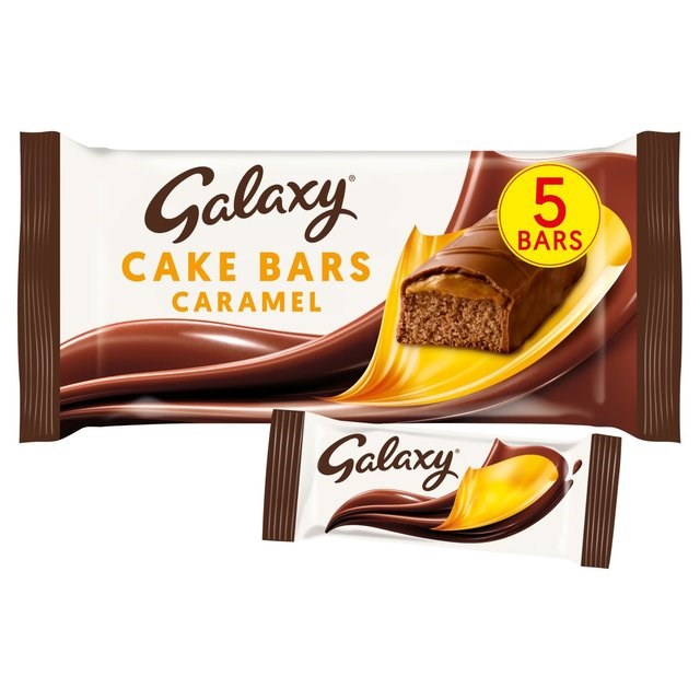 Galaxy Caramel Cake Bars 12 x 5 Pack 143g 60 Indicidually Wrapped Bars