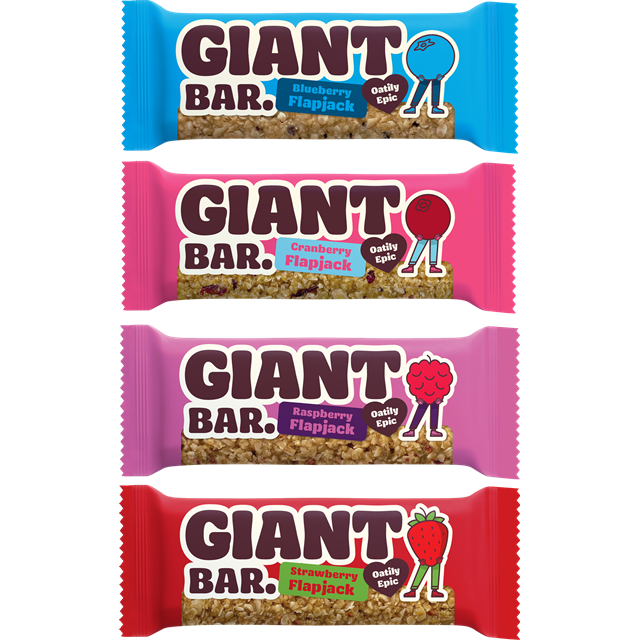 Giant Bar Flapjack Berry Mix 90g 20 Pack