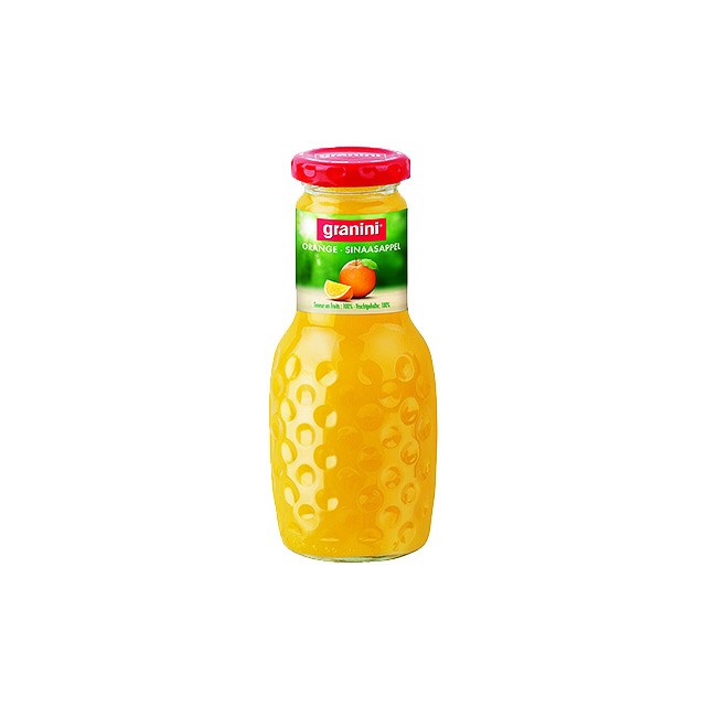 Granini Orange Juice Glass Bottle 250ml (12 Pack)