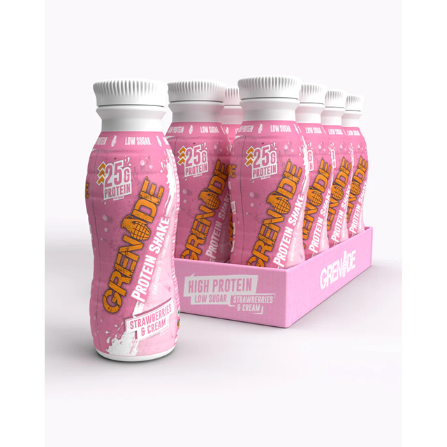 Grenade Strawberries & Cream Protein Shake 330ml (8 Pack)