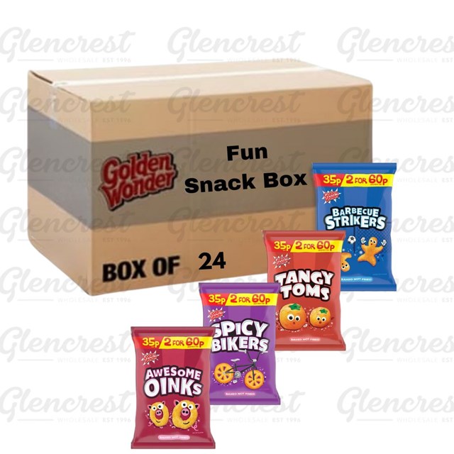 Golden Wonder Fun Snacks 22g 24 Pack