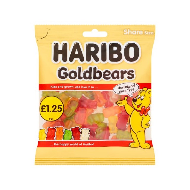 Haribo Gold Bears 140g £1.25 (12 Pack)