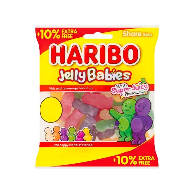 Haribo Jelly Babies 140g £1.25 (12 Pack)