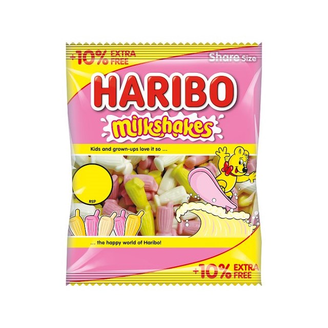 Haribo Milkshakes 140g £1.25 (12 Pack)
