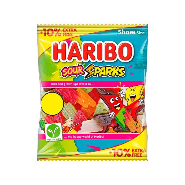 HARIBO £1.25 SOUR SPARKS 140g (12 PACK)