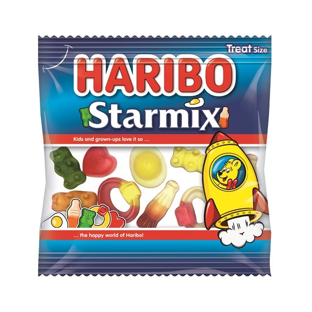 Haribo Starmix Mini Bags 16g (100 Pack)