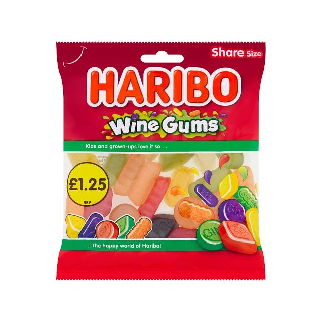 Haribo Wine Gums 130g £1.25 (12 Pack)