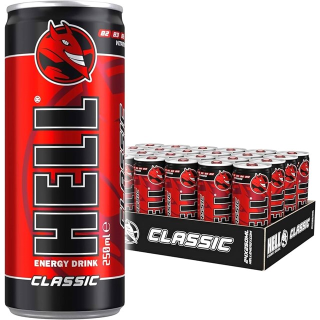 Hell Energy Drink Classic 250ml 24 Pack 79p