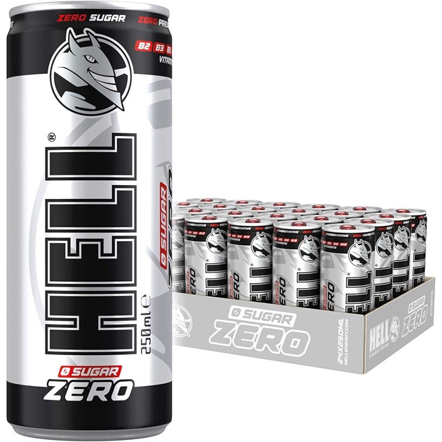 Hell Energy Drinks Zero Sugar Free 250ml 24 Pack 79p