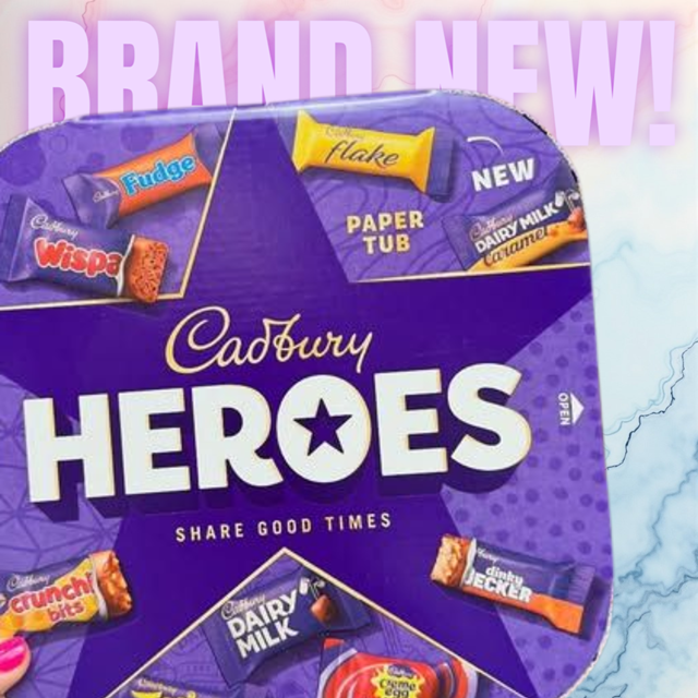 Cadbury Heroes New Cardboard Tub with Flake no Eclairs 550g